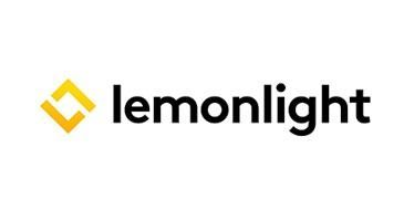 Lemonlight logo with a yellow geometric icon and black wordmark on a white background