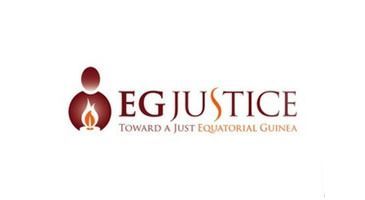 EGJustice logo with red figure and flame, text 