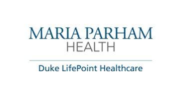 Maria Parham Health logo with Duke LifePoint Healthcare branding in blue text on a white background