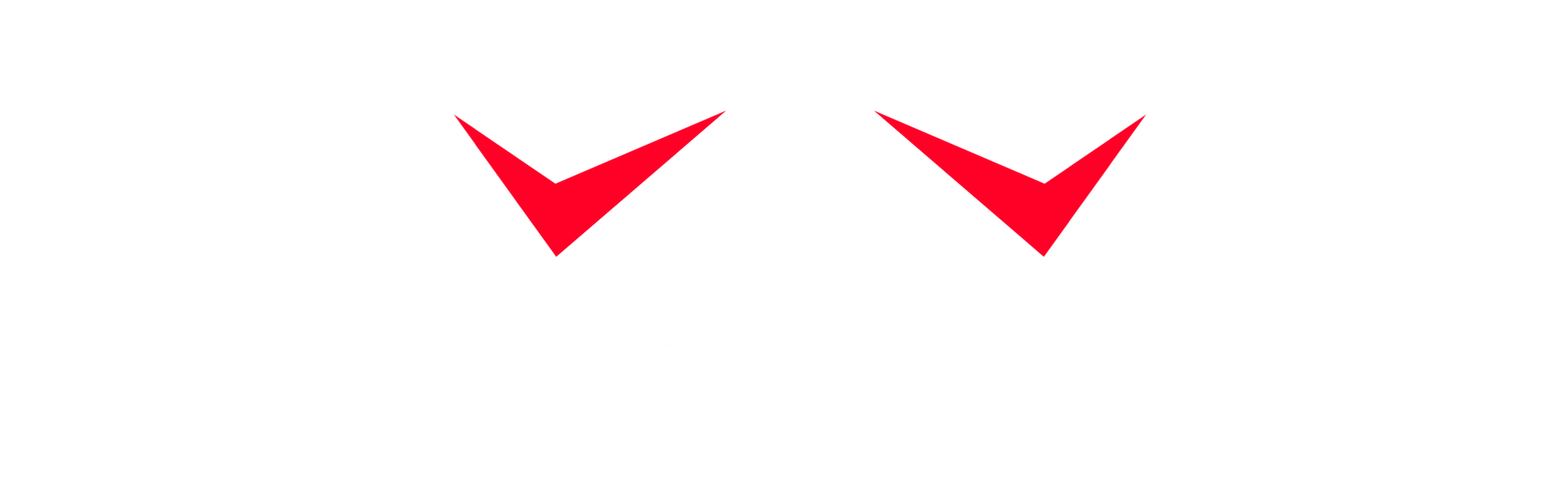 Two red arrows pointing in opposite directions on a white background.