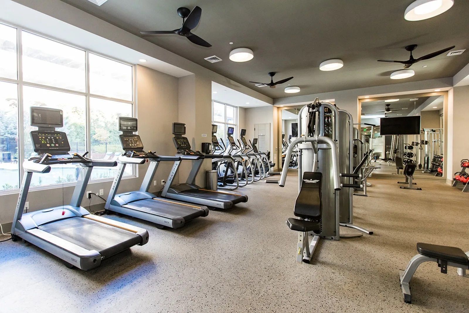 Fitness center at The Southerly.