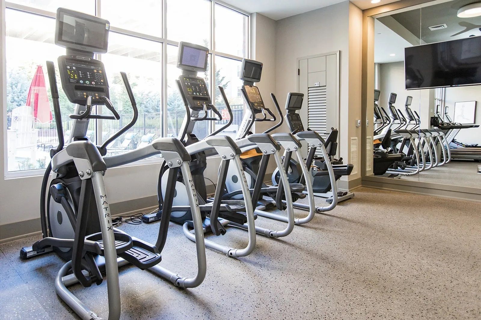 Fitness center at The Southerly.