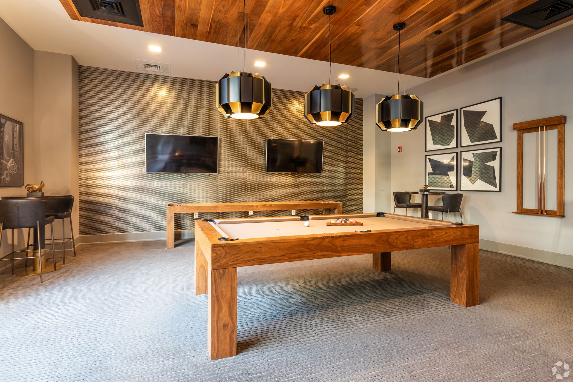 Clubhouse pool table at The Southerly.