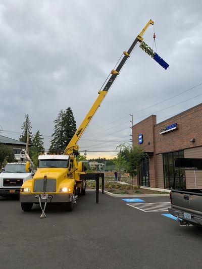 Crane Services — Yellow Mobile Crane In Beaverton, OR