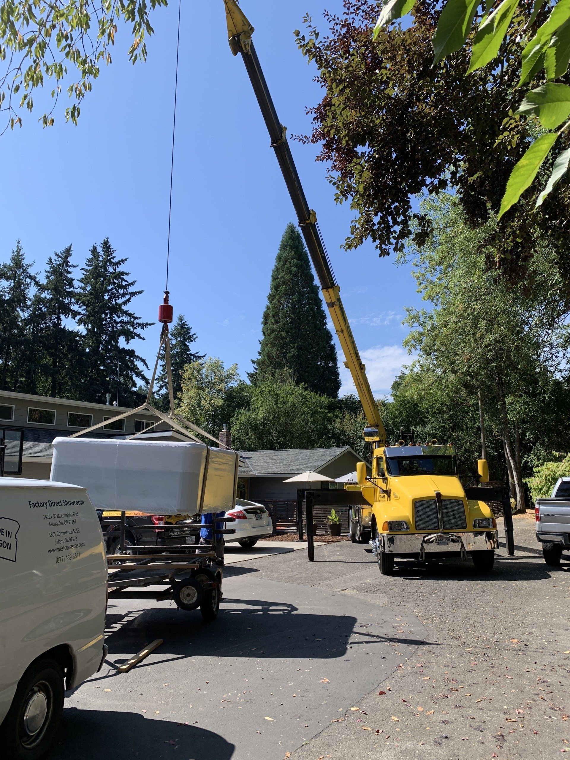 Mobile Crane Lifting Heavy Object — Beaverton, OR — Fulton Crane & Rigging