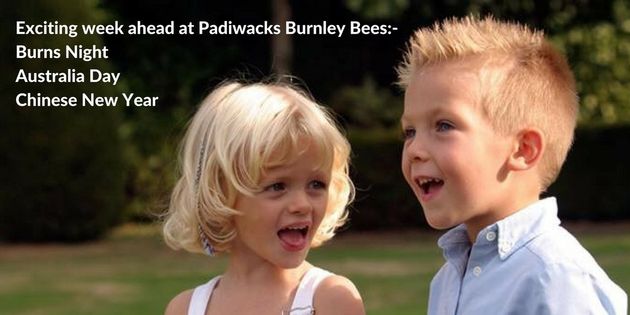 image advertising this week's events at Padiwacks Burnley Bees