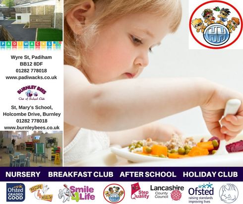 advertisement showing child eating a healthy meal