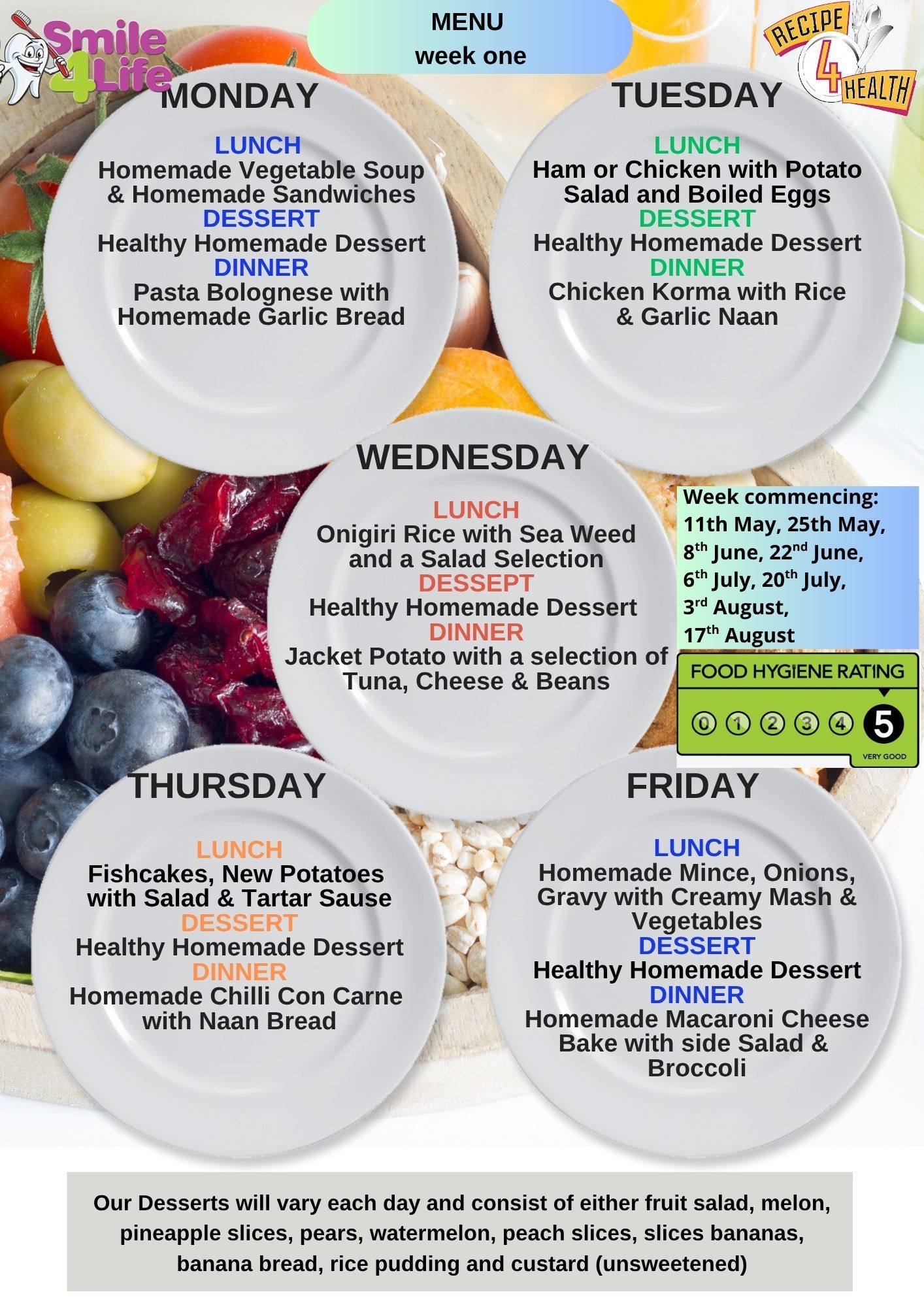 summer menu