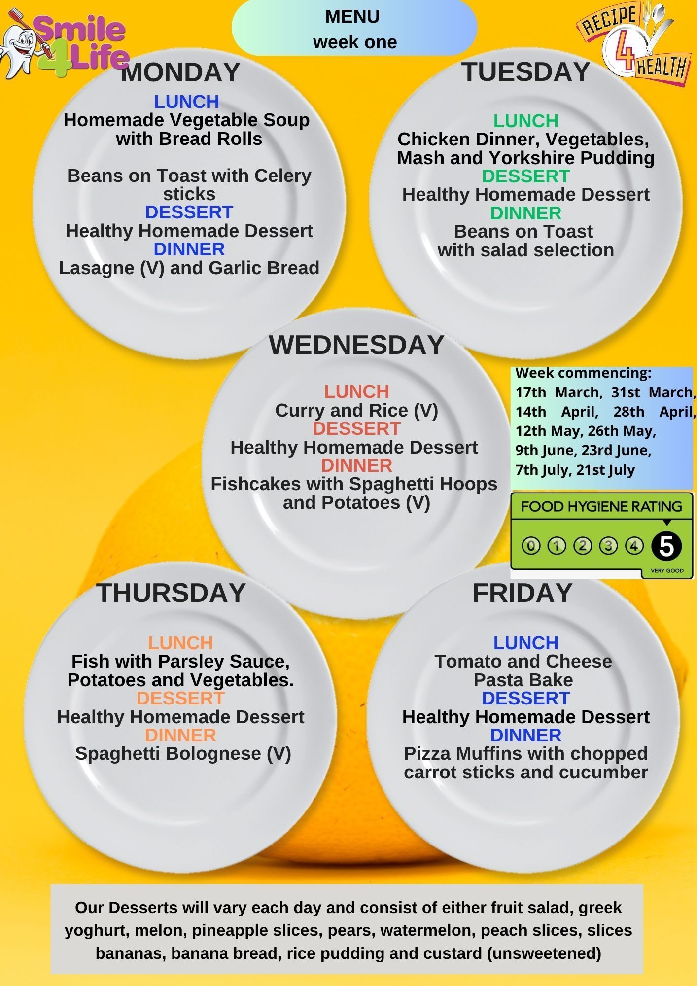 summer menu
