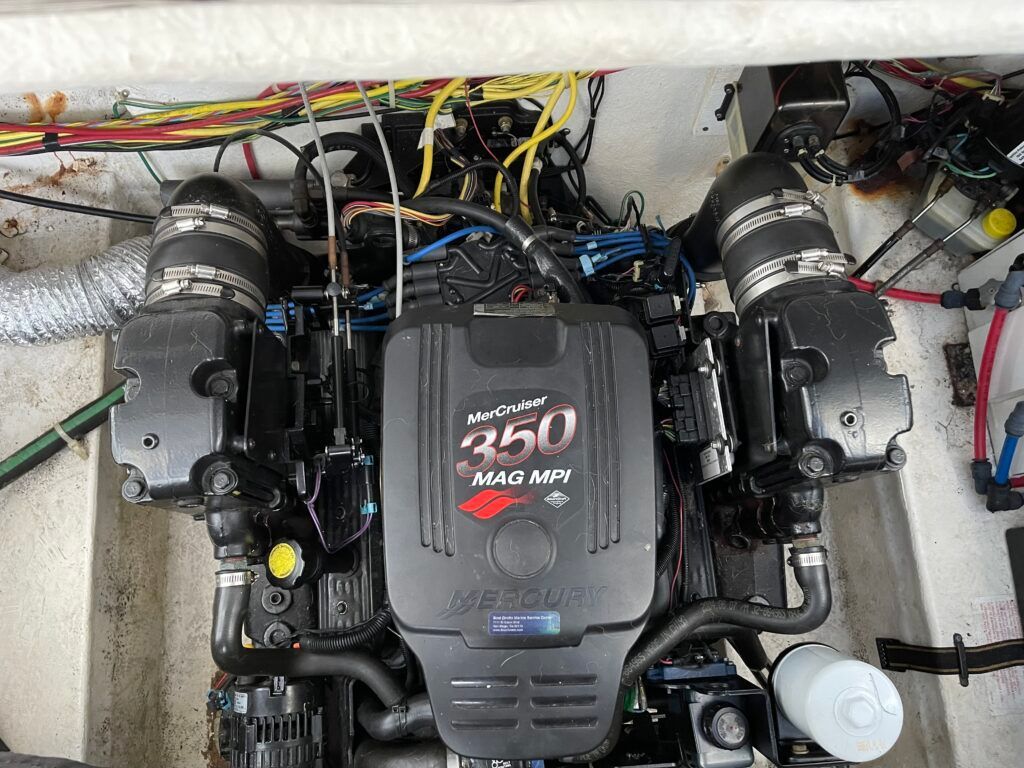 Two boat engines with