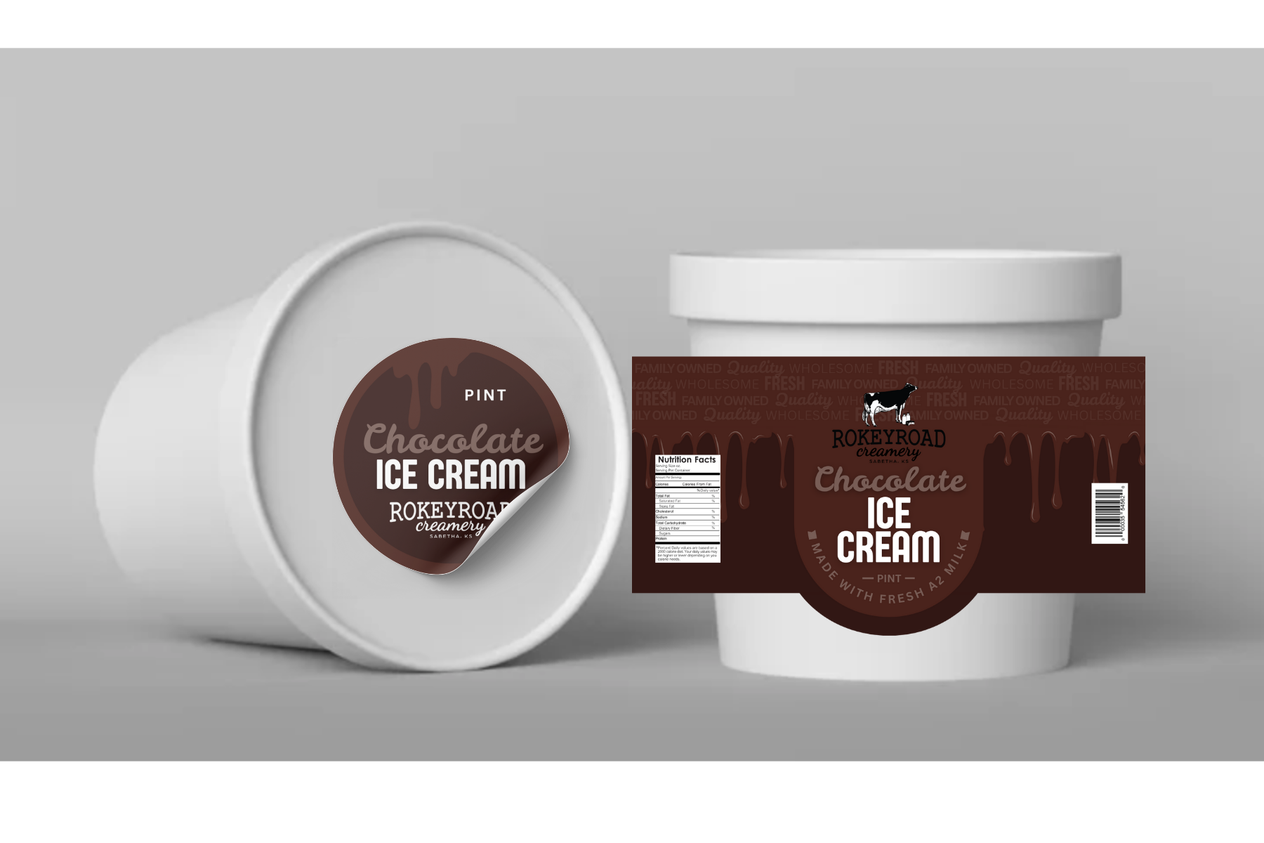 Rokeyroad Creamery Chocolate Ice Cream - Pint
