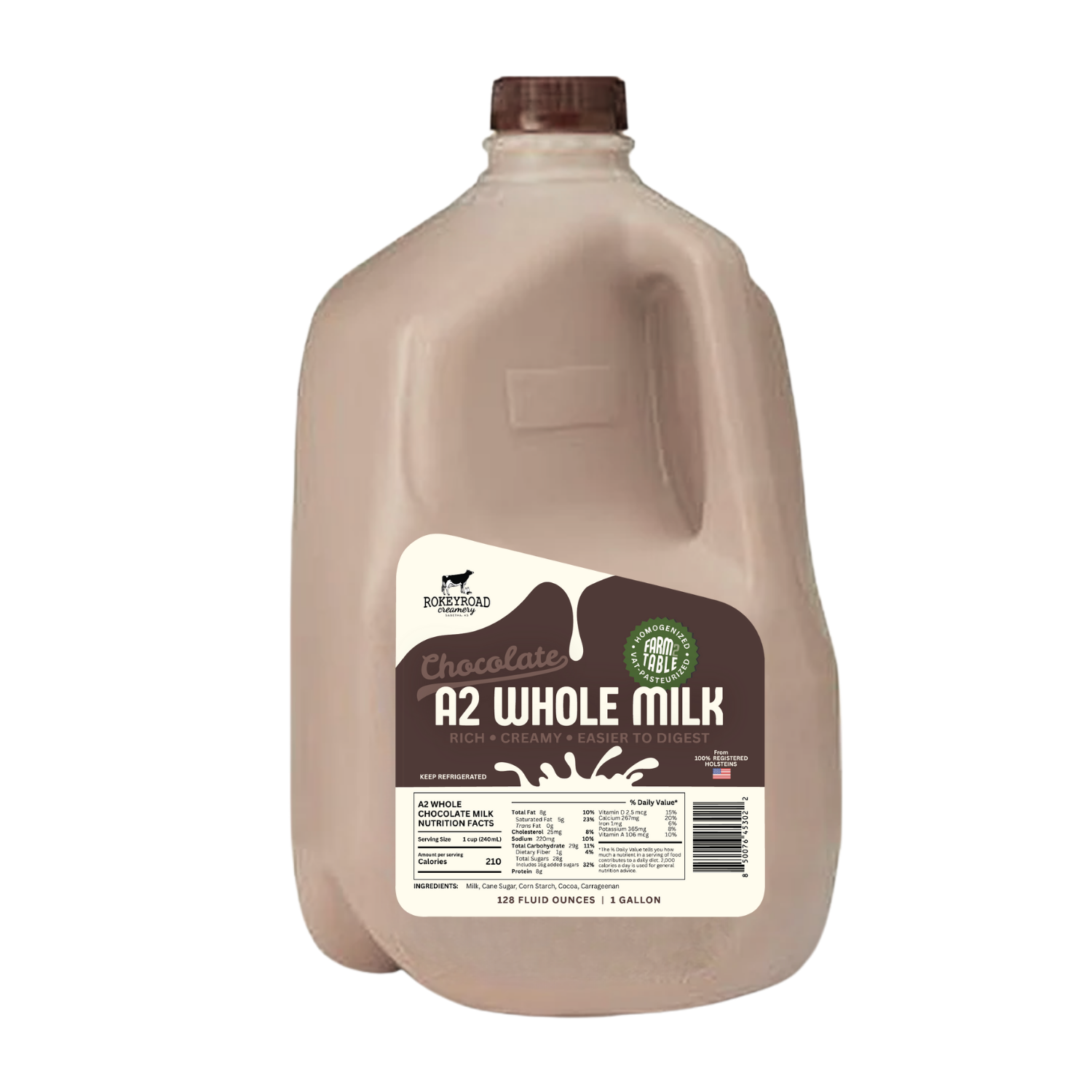 Rokeyroad Creamery Chocolate A2 Whole Milk