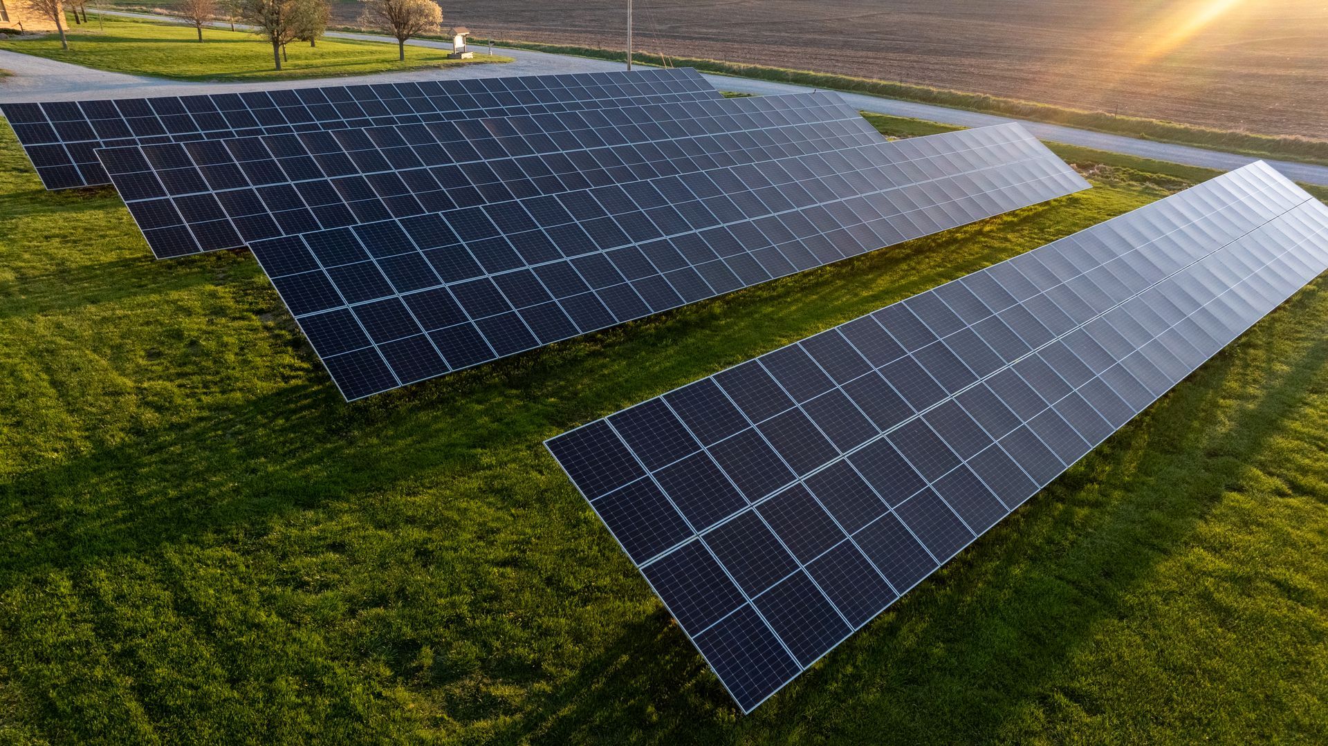 Solar panels at Rokeyroad Creamery