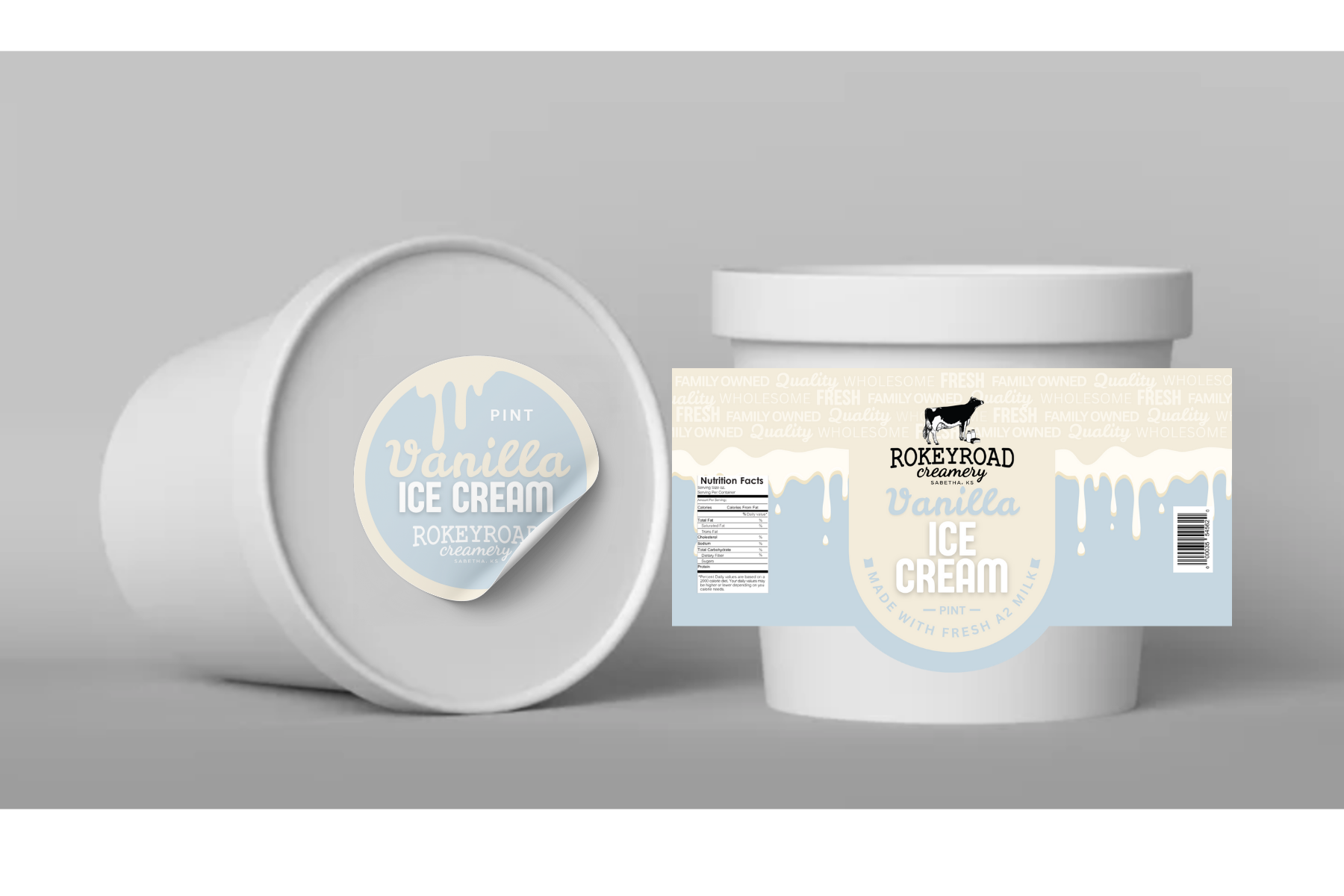 Rokeyroad Creamery Vanilla Ice Cream - Pint