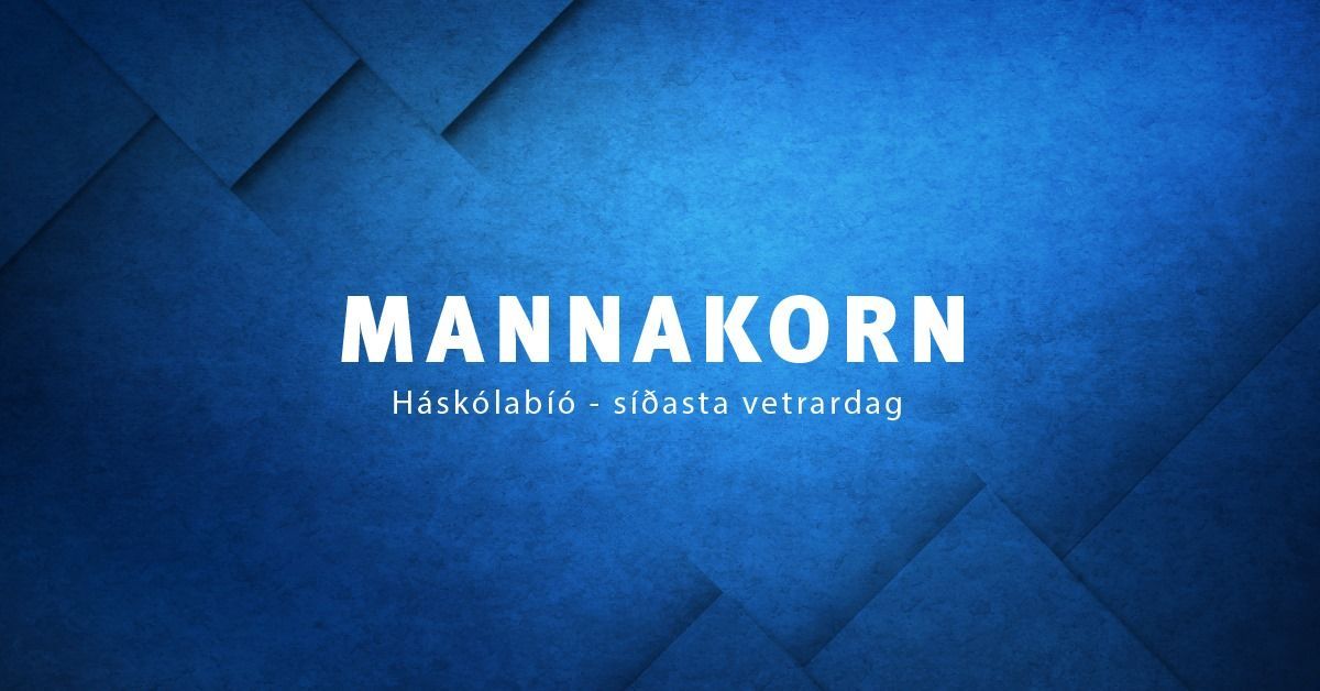 Arg Viðburðir - Mannakorn