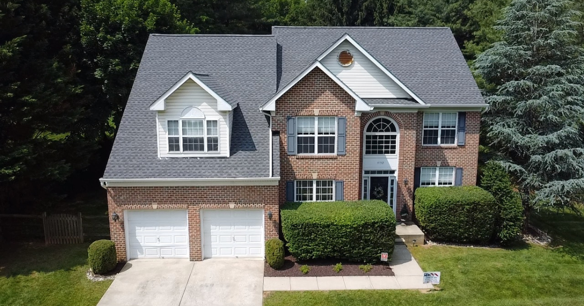 Residential Roof Replacement Asphalt Shingle GAF Roof Install in Columbia Maryland Howard County