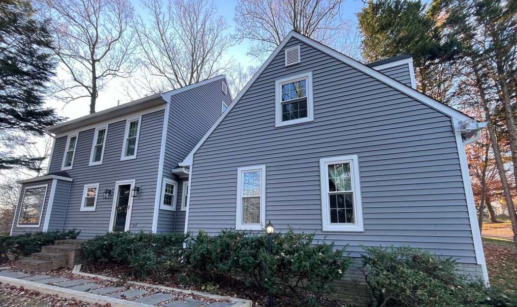 New Vinyl Siding on Maryland Home, installed by American Remodeling Corp.