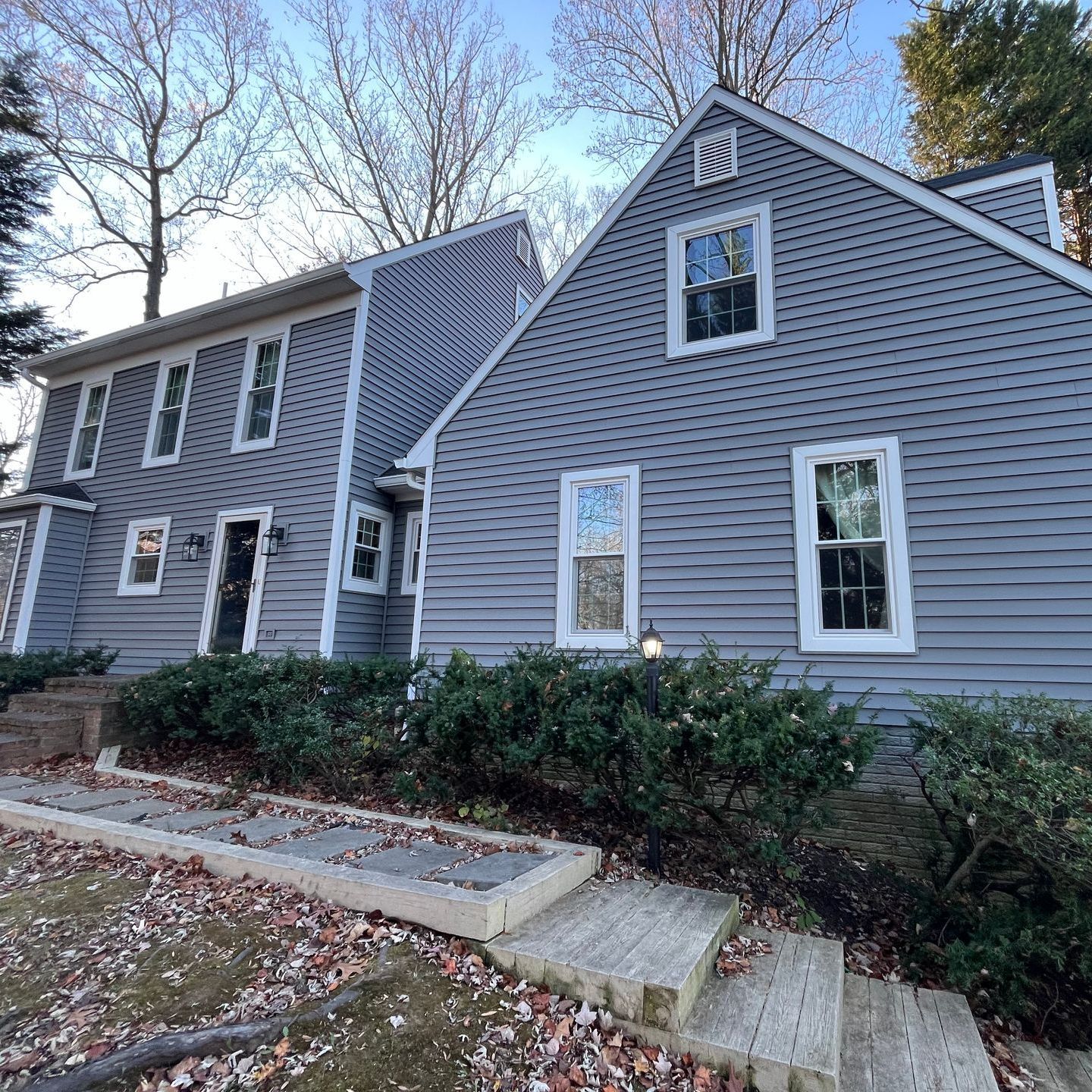 New Alside Vinyl Siding installed on Maryland home. Previous siding replacement