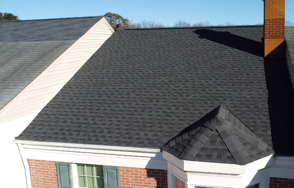 Townhouse roofing replacement in Montgomery County Maryland GAF Asphalt Shingle Roof