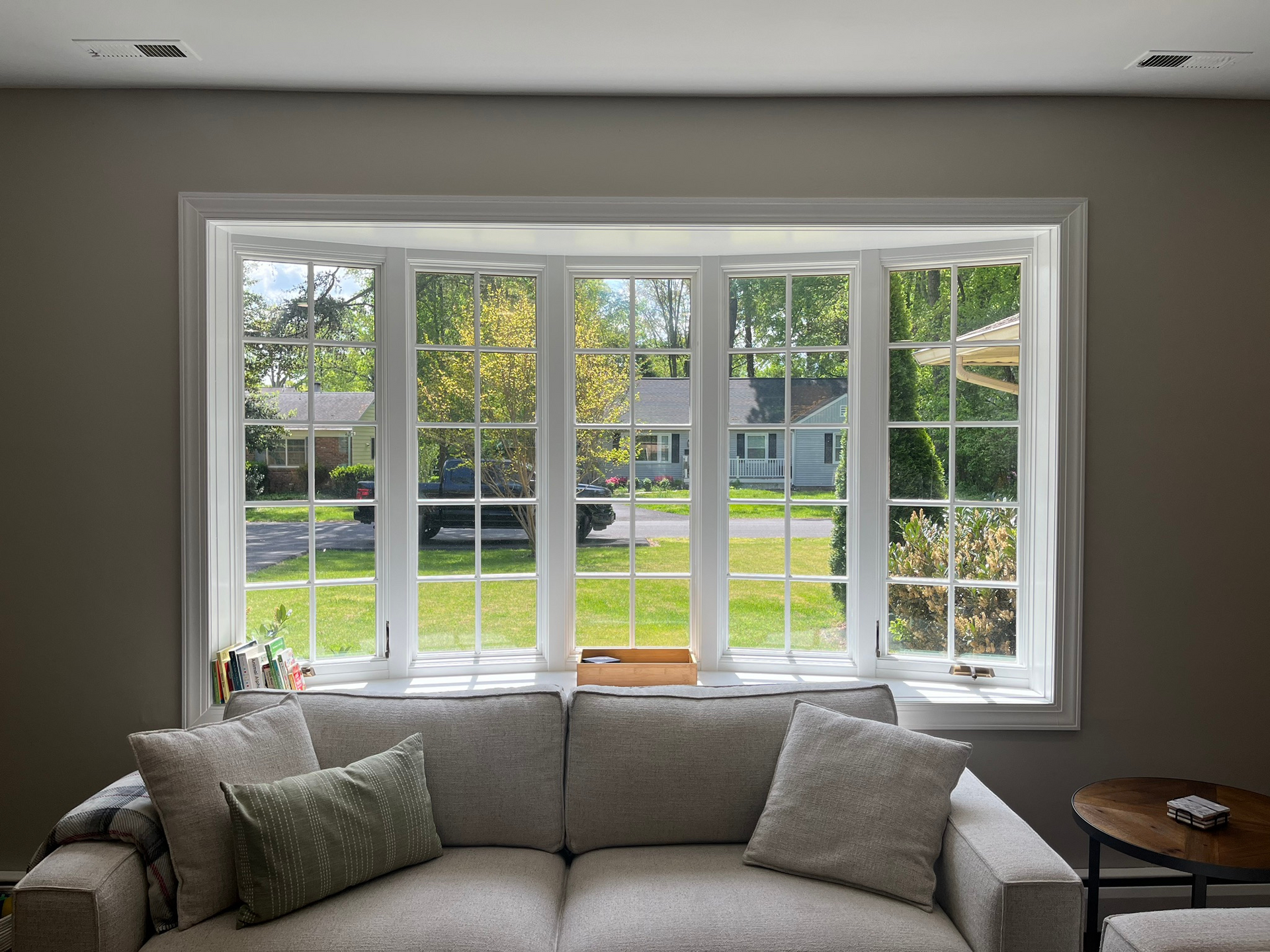Provia Bay Window Install in Severna Park Maryland by American Remodeling Corp