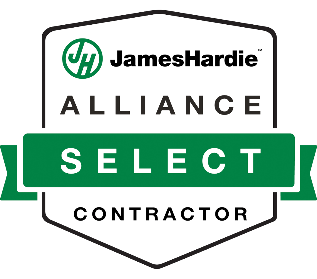 James Hardie Alliance Select Contractors badge for American Remodeling Corp Fiber Cement Siding Installation Replacement