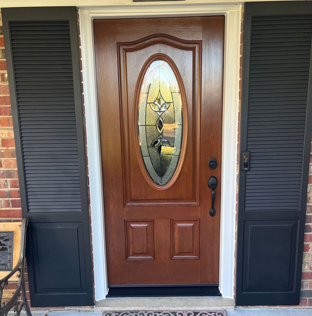 Custom Wooden Provia Door Installed in Maryland home by American Remodeling Corp