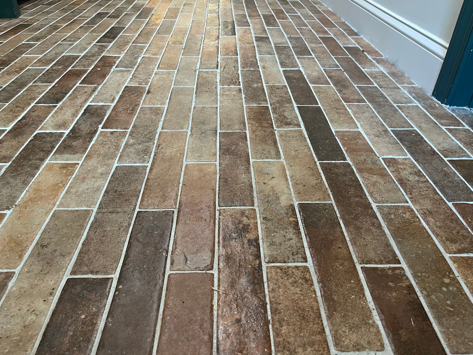 tile floor install in new home addition in Severna Park Maryland