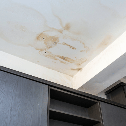 Water damaged ceiling leak interior for Public Adjusters Maryland Contractor