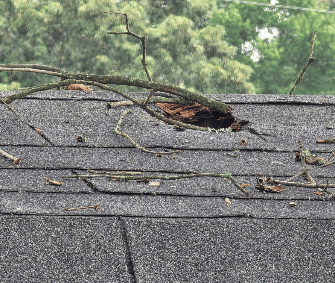 Damaged Siding and Roofing Home Arnold Maryland
