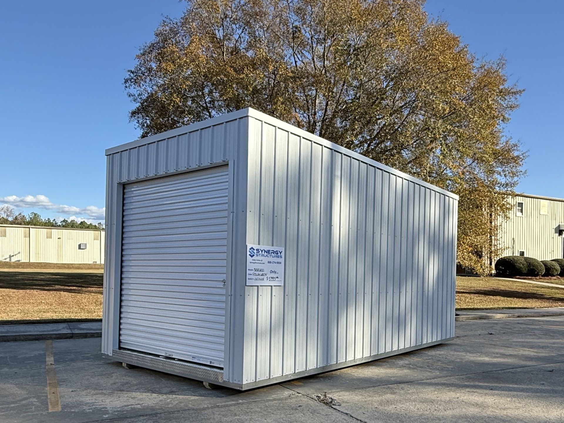 Quick Ship - 10x20 (1 Unit Building) Polar White