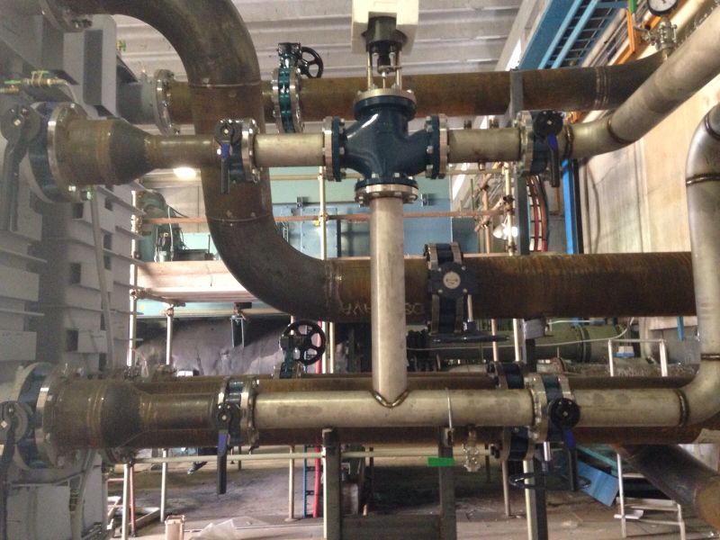 impianto di termoidraulica uso industriale