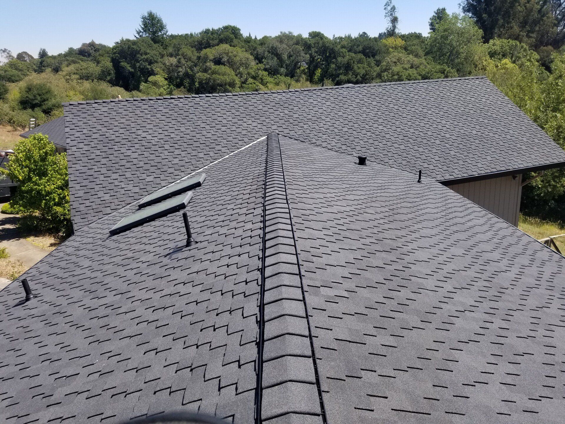 Shingle Roofing with Skylight — Sebastapol, CA — Alpine Roofing Co