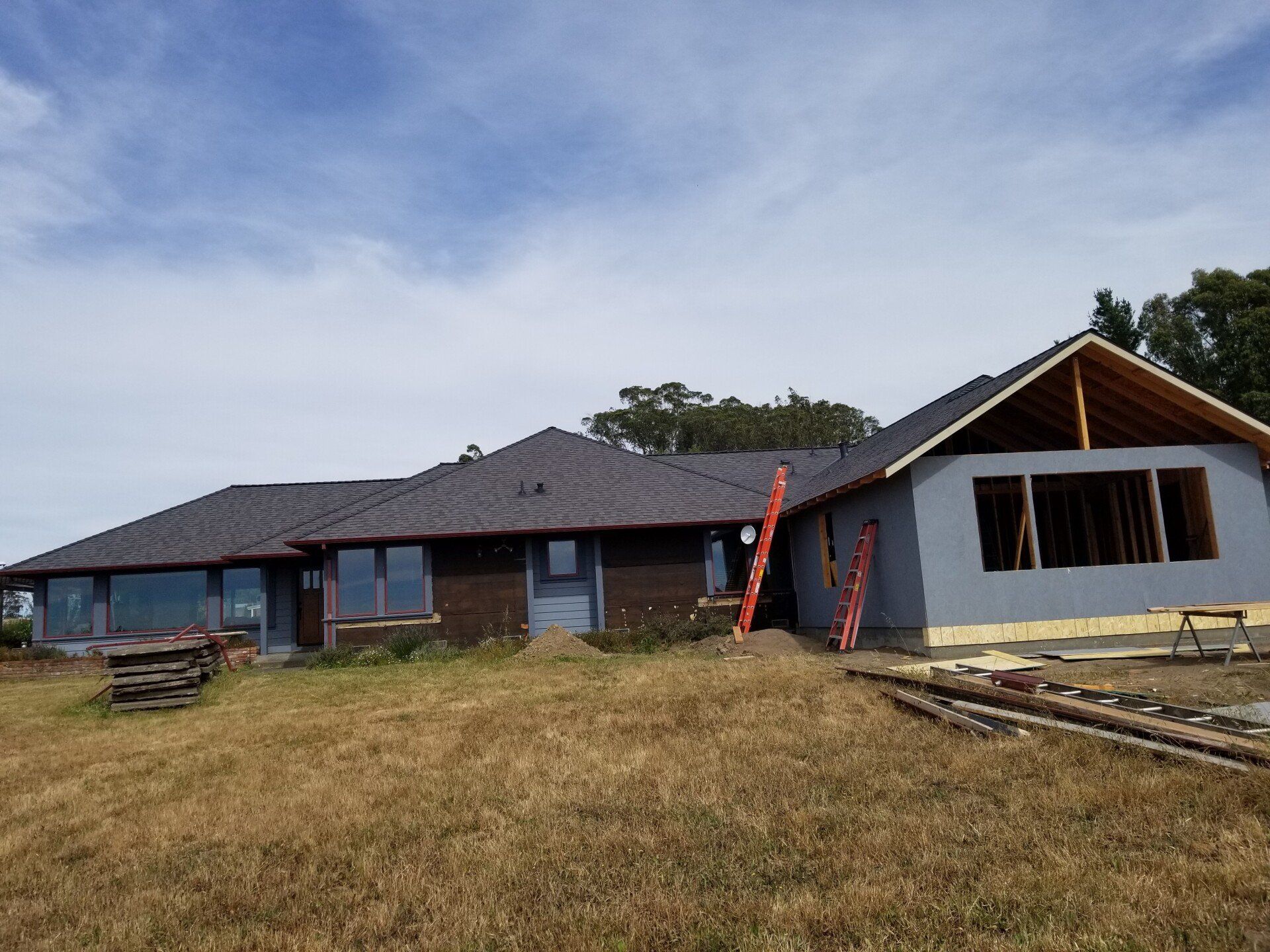 Under Construction House — Sebastapol, CA — Alpine Roofing Co