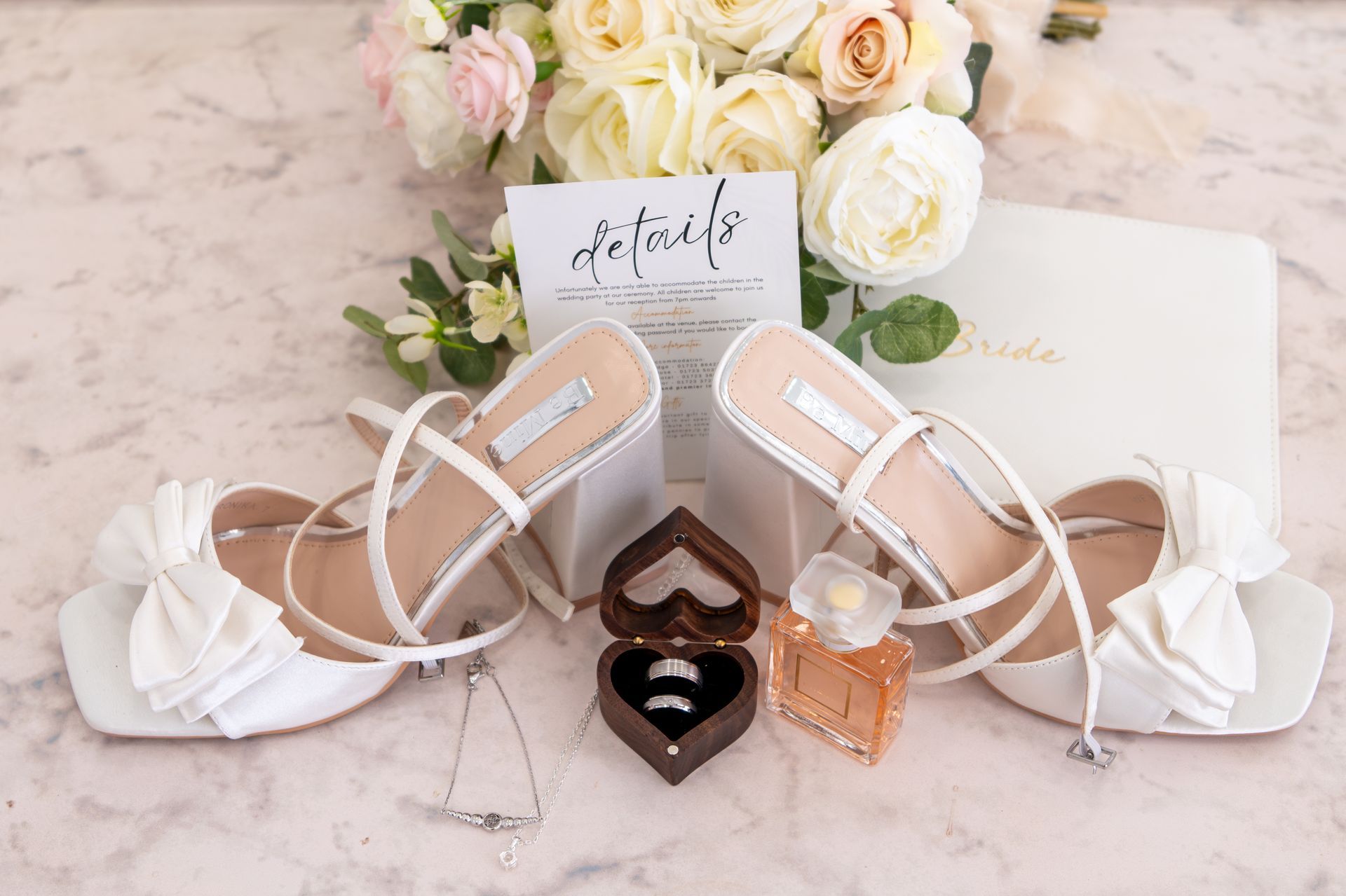 Trusted wedding photographer - LS Photography - shoes and perfume