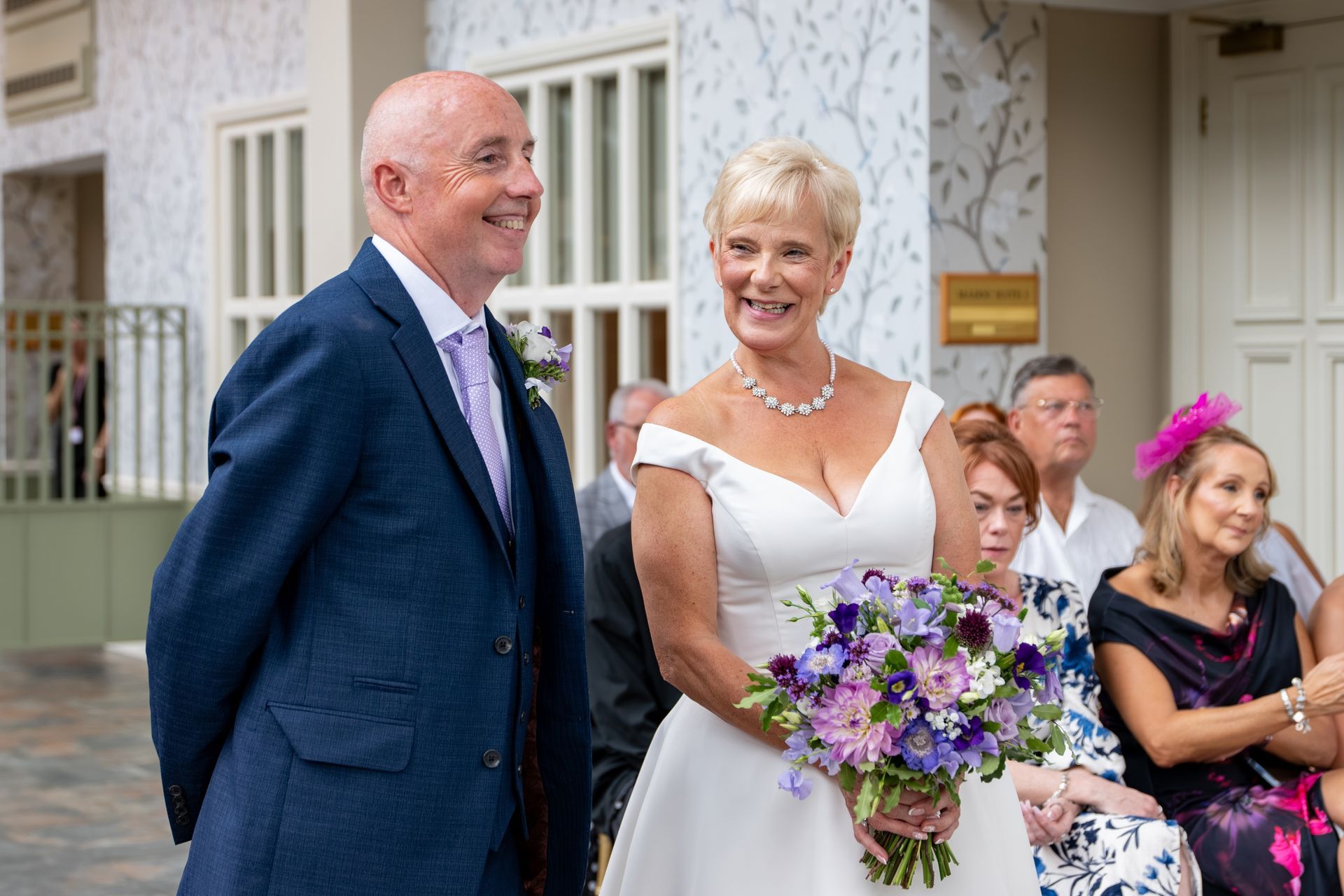 Your trusted wedding photographer - LS Photography - with guests