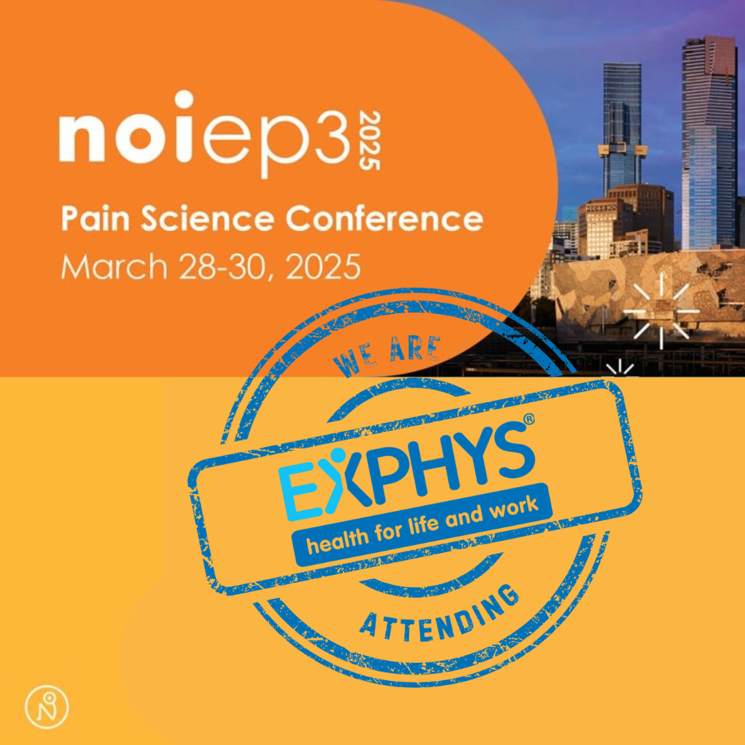 EXPHYS are attending the EP3 Pain Science Conference