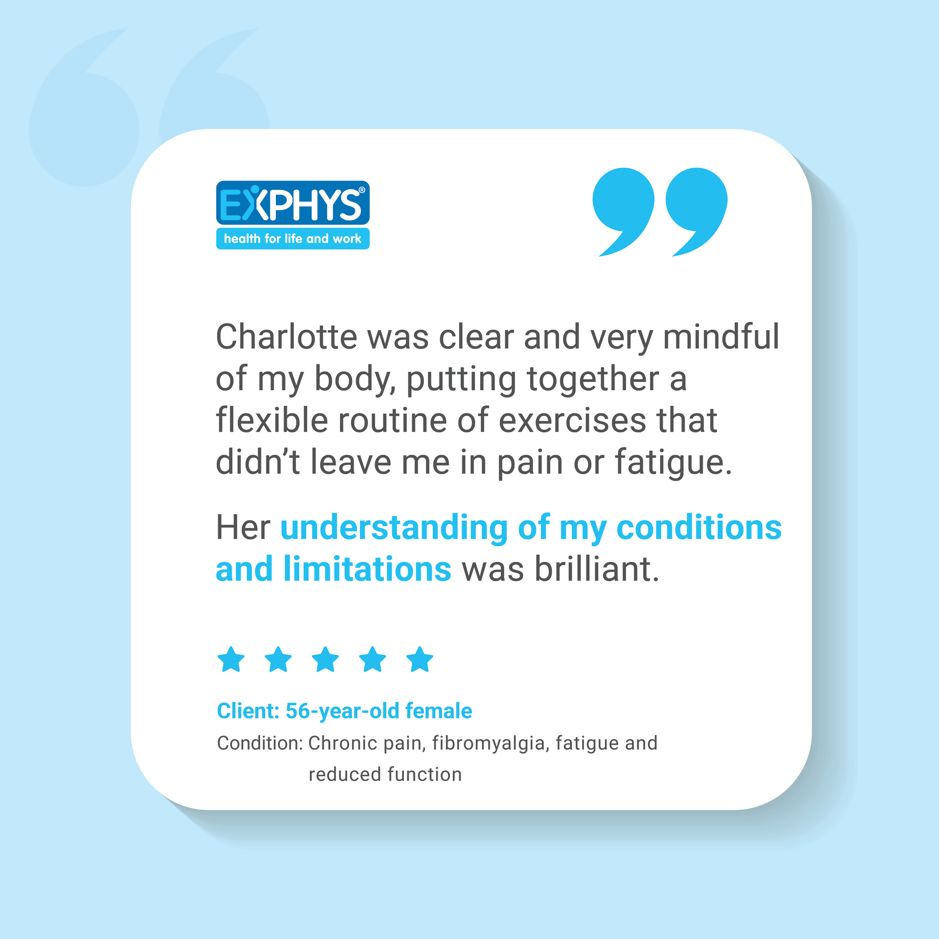 Testimonial | Chronic Pain