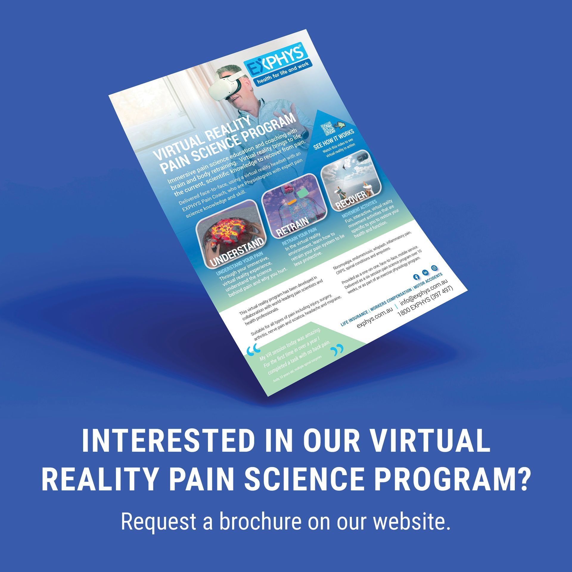 VR Pain Science Program Brochure