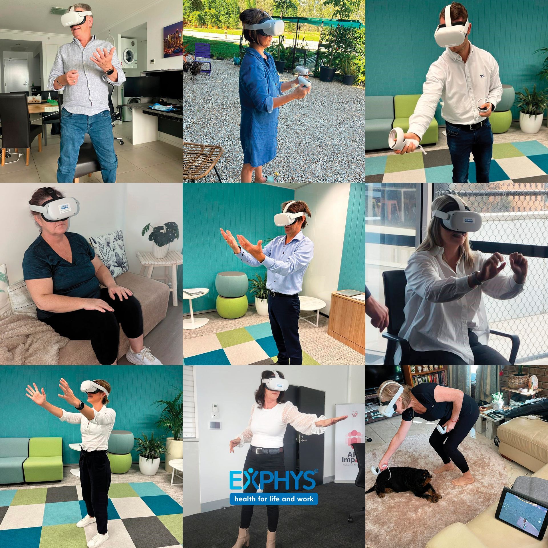 EXPHYS partners and clients experience the Virtual Reality Pain Science Program