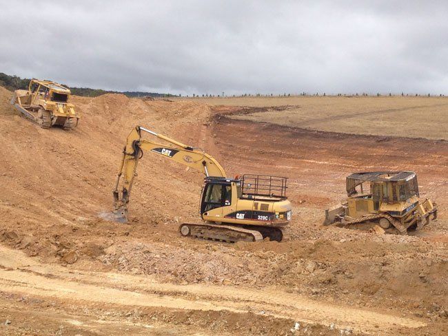 Earthwork Site and Equipment — Marulan, NSW — Coopers Earthmoving Pty Ltd