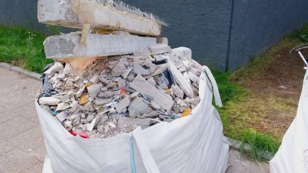An image of a bag of drywall debris.
