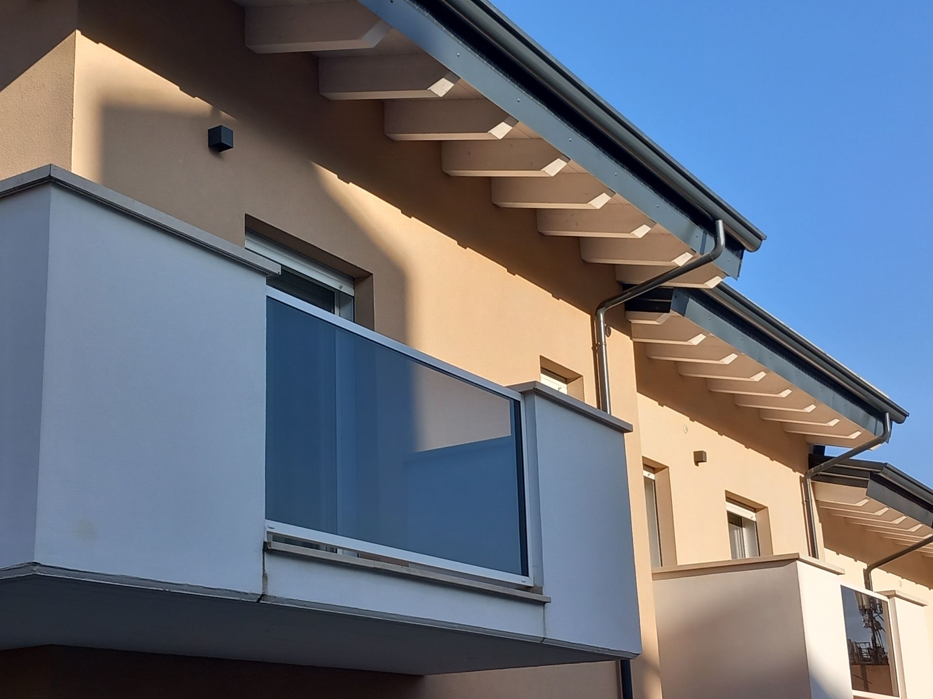 Ringhiera ferro e vetro