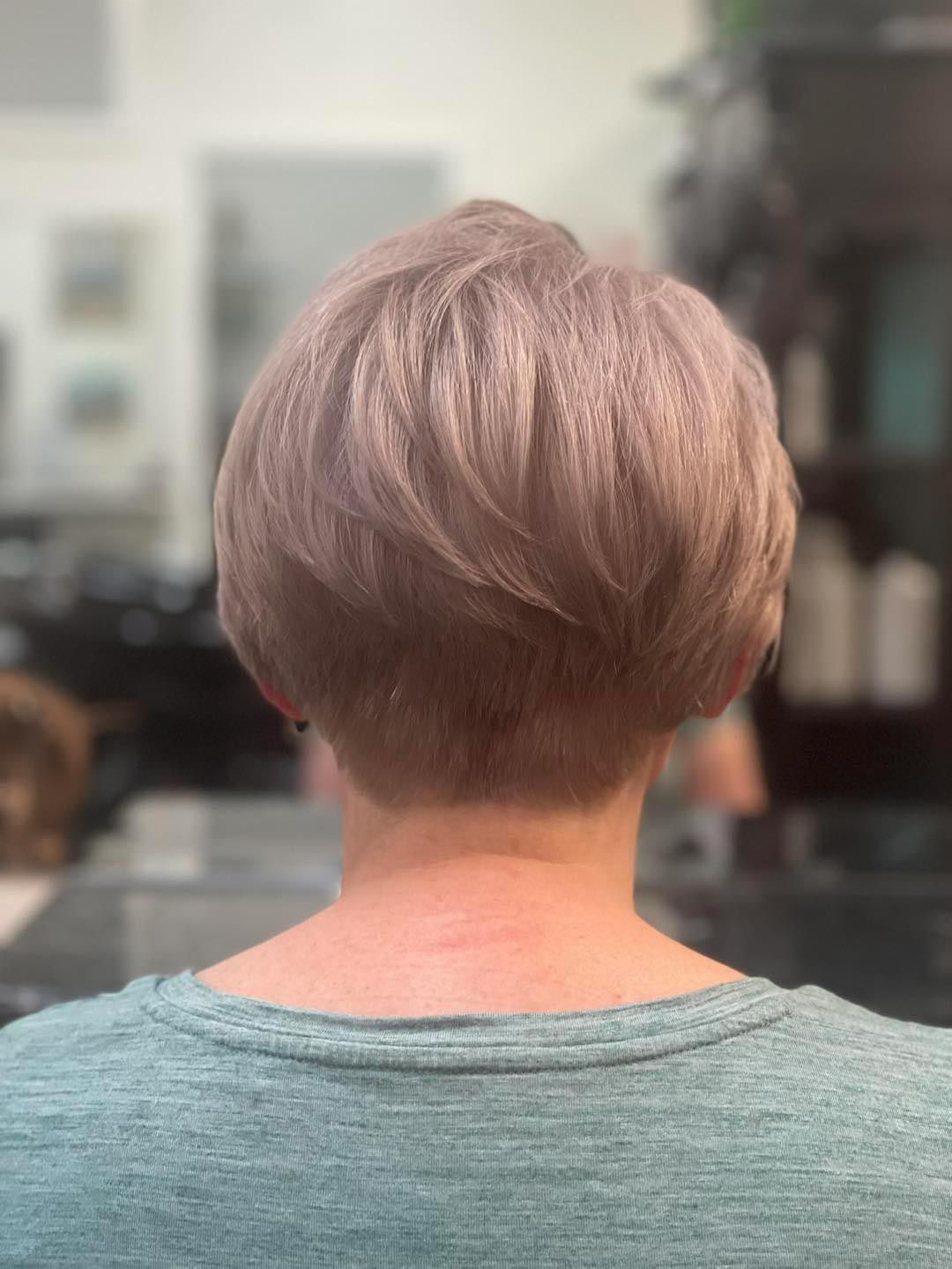 Woman With Haircut For Short Thin Hair