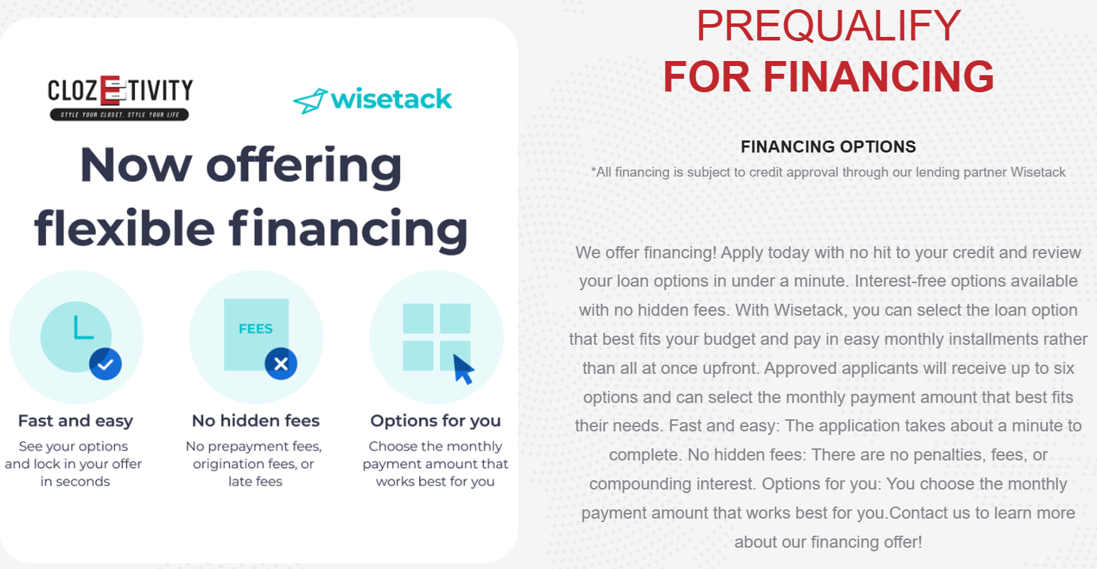 Pre-qualify for financing
