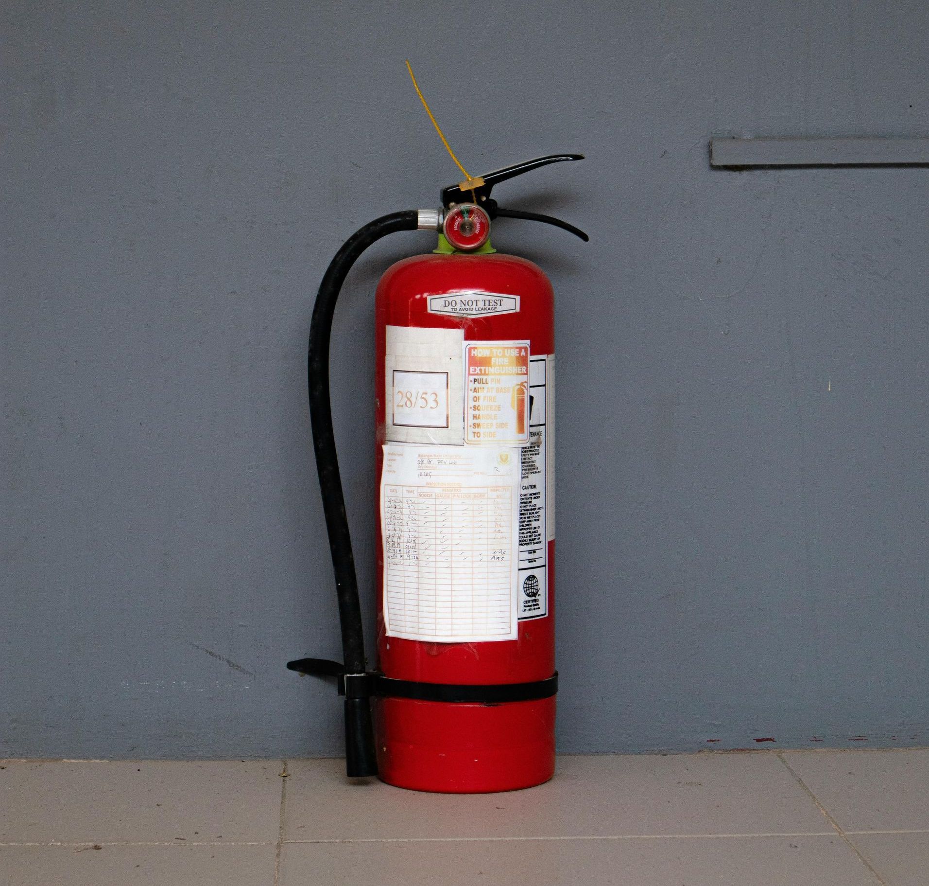 Certified Fire Extinguisher