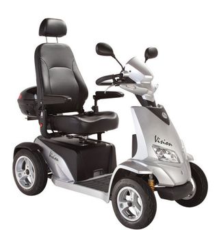 Grey and black scooter