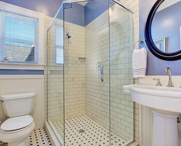 Glass Screen on a Shower — Glazier Services in Mermaid Waters, QLD