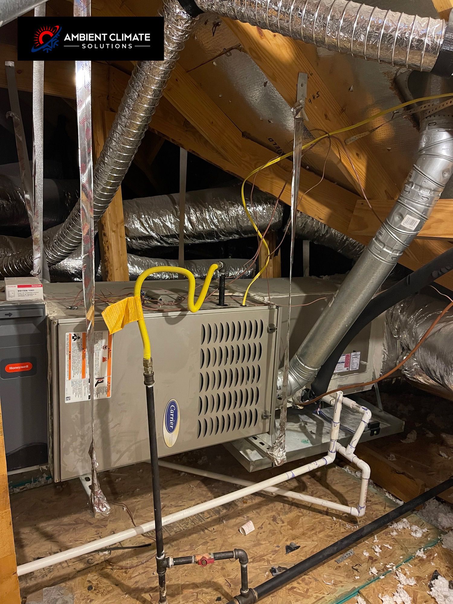 Close-up of an HVAC unit