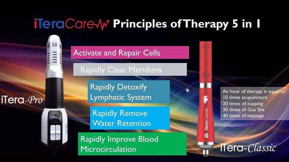 a poster showing the principles of therapy 5 in 1