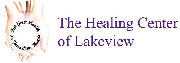 a logo for the healing center of Lakeview
